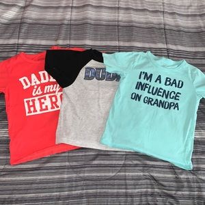 3 toddler shirts